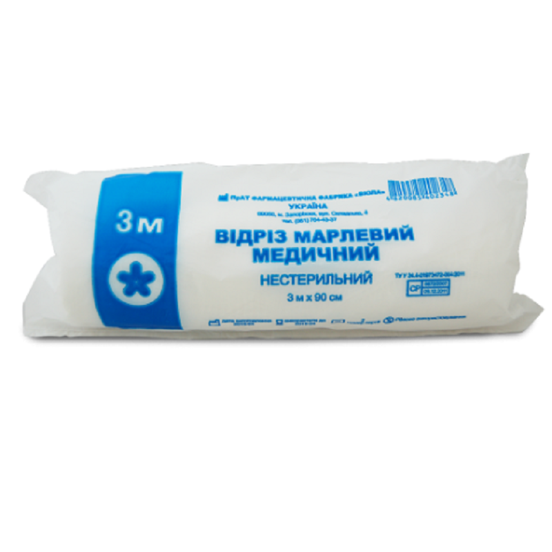 Відріз марлевий медичний нестерильний 3 м*90 см (4820085402348)